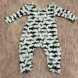 Pickles n Roses 12-18 Months Shark Onesie